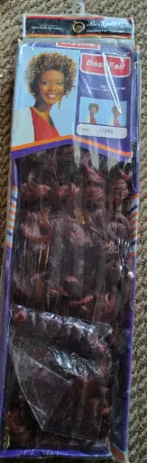 CORTINAS RISOS SINTETICAS PUNTAS ROJAS